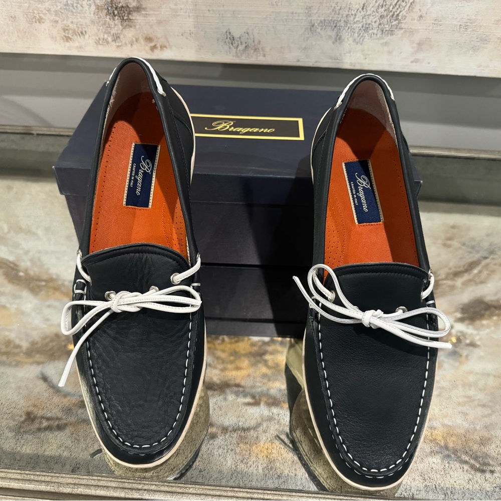 Bragano Men’s Boat Shoes Size 11.5 Blue